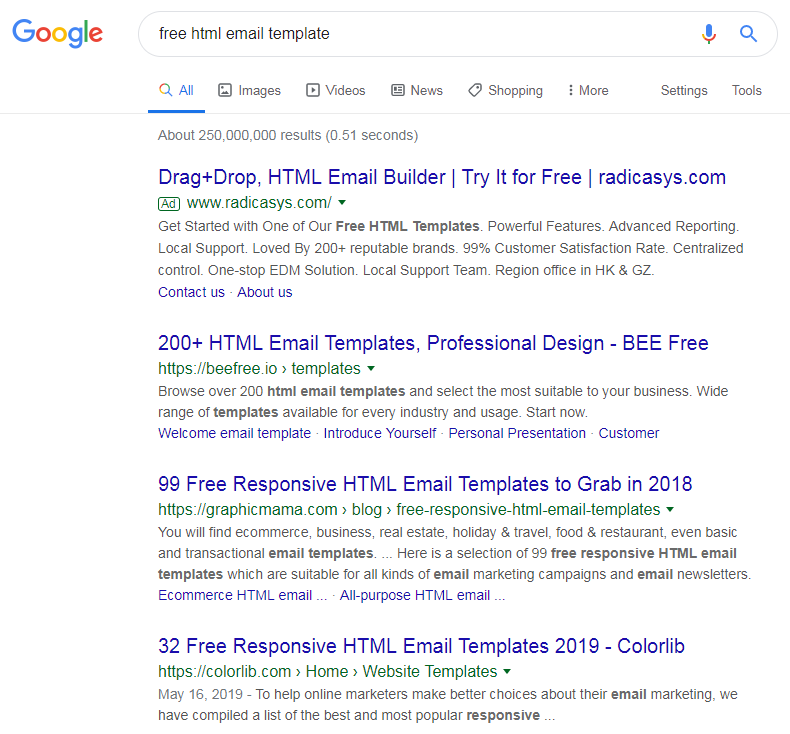 html邮件模板
