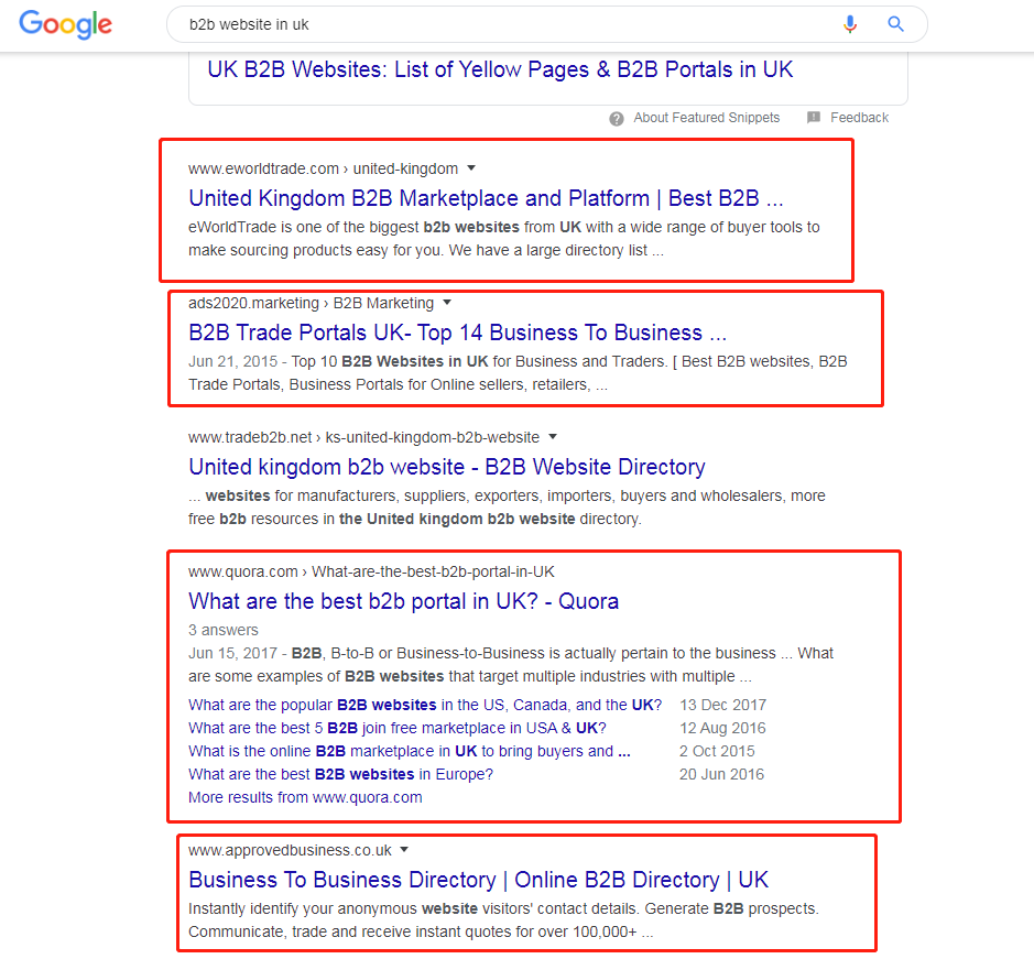 B2B寻找客户资源